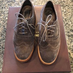 Memory foam loafers, waterproof suede